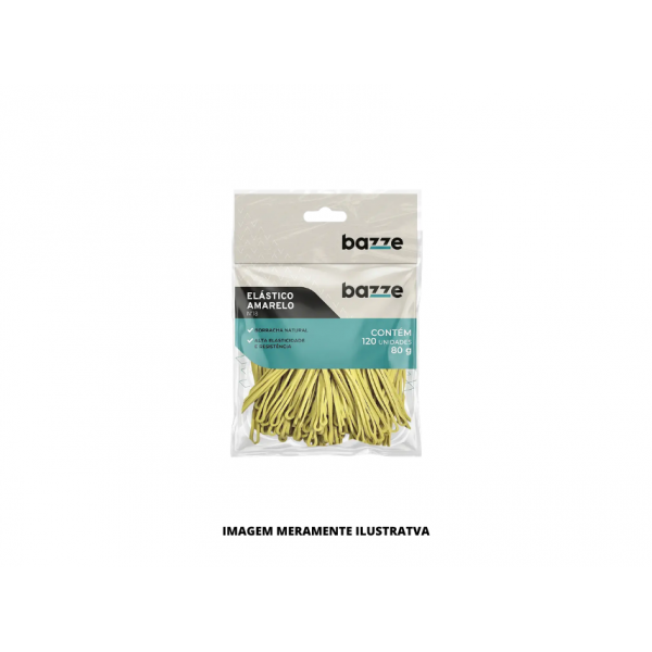 ELASTICO - BAZZE - N18 PLBG AMARELO 120UN